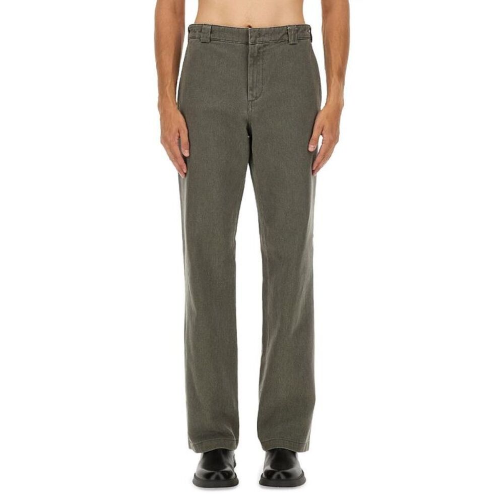 ASPESI Men's Straight Leg Cotton Twill Trousers Men GREY Pants